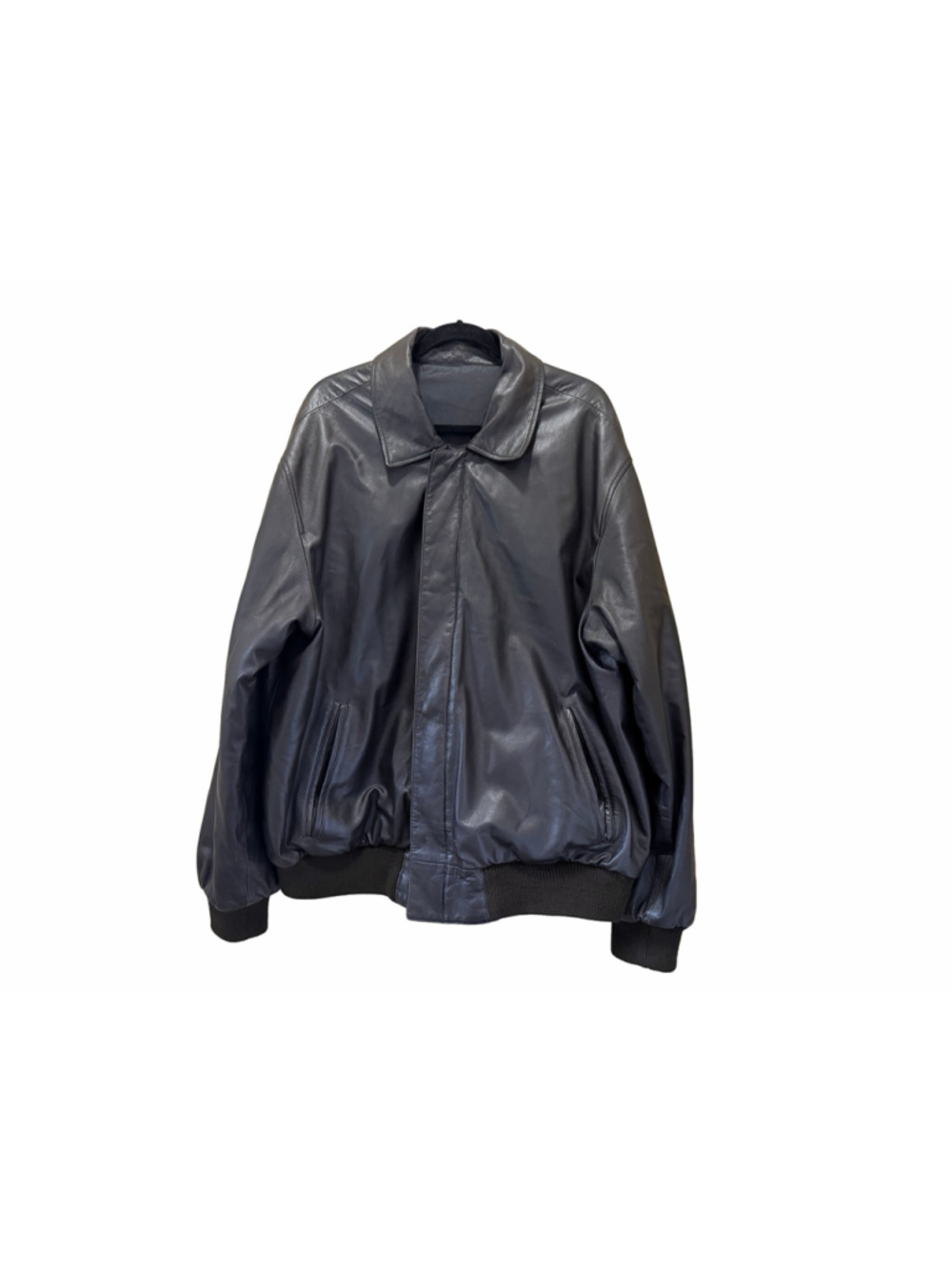 Scuola del Cuoio Firenze Reversible Nappa Leather Bomber Jacket Black EU 58